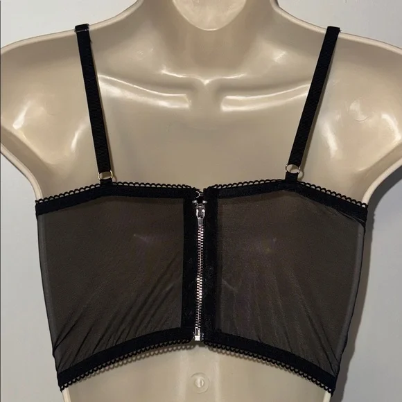 Victoria’s Secret Padded Demi Bustier Bra Top Black Lace Women’s 36B - Picture 3 of 15